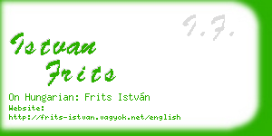 istvan frits business card