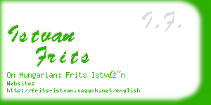 istvan frits business card